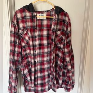 Flannel with hood!
